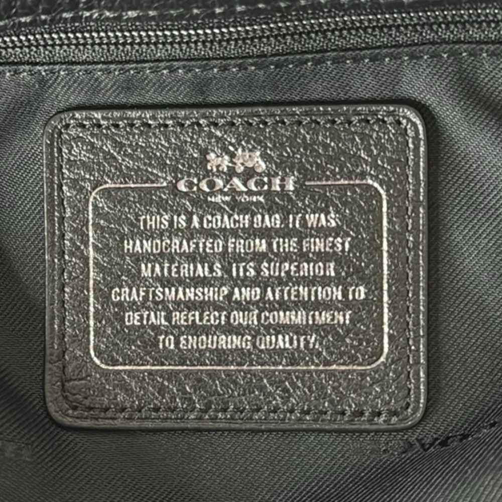 Coach gun metal black bandana studded Mercer satchel 24 - Picture 10 of 15